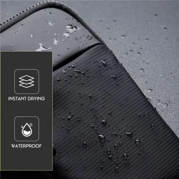 Mini Crossbody Sling Bag Chest Bag Dual Pocket Water Resistant Fanny - Picture 10 of 14